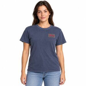 RVCA Pigment Dye Slim Fit Balance of Opposites T-Shirt Blue L